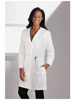 Meta Ladies 38" Ladies Knot Button iPad® Labcoat