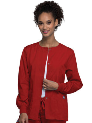 Alternative view of Snap Front Warm-Up Jacket